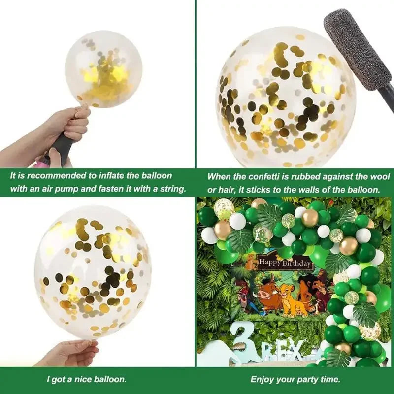 Jungle Safari Theme Party Balloon Garland
