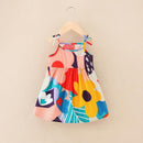 Floral Print Kids Girls Sleeveless Camisole Leisure Dresses childrensterritory