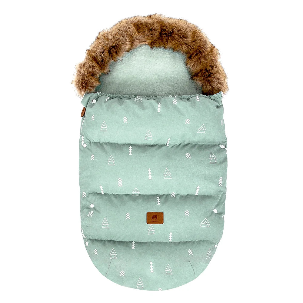 Patchwork Windproof Winter Stroller Footmuff childrensterritory