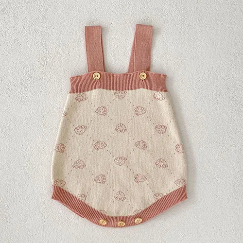 Baby Girl Hollow Out Knitwear Outfit Set