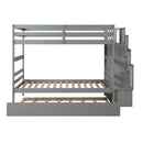 Twin over Bunk Beds with Twin Trundle & Storage childrensterritory