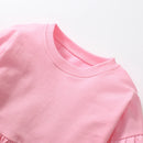 Cartoon Rabbit Embroidered Girls Long Sleeves Dress childrensterritory