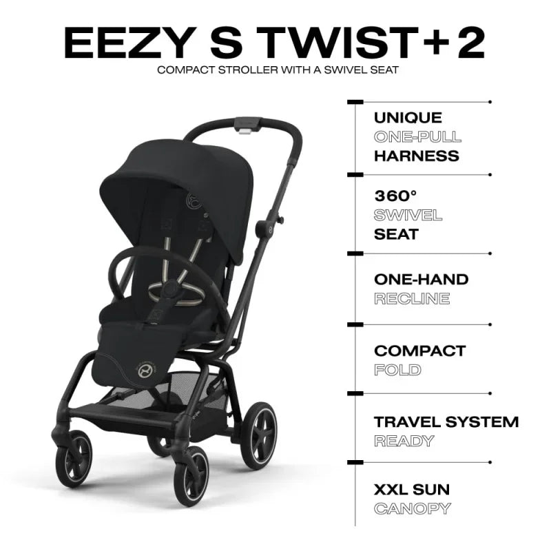 Car Seat-Compatible Rotatable Infant Stroller childrensterritory