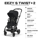 Car Seat-Compatible Rotatable Infant Stroller childrensterritory