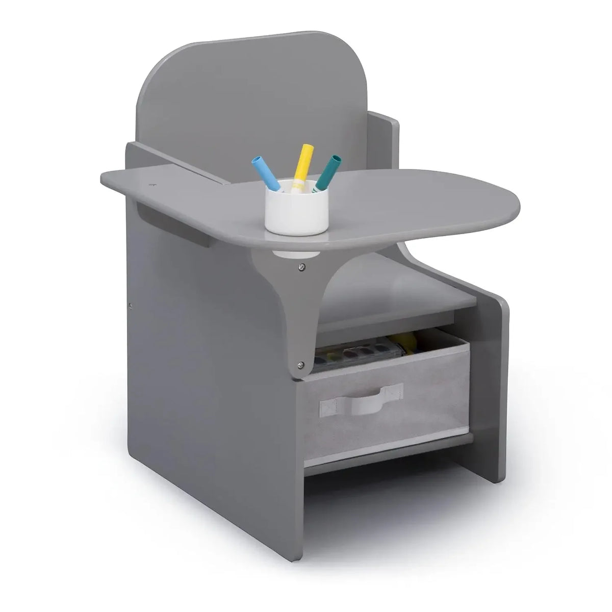 Classic Chair Desk With Storage Bin for Children Room