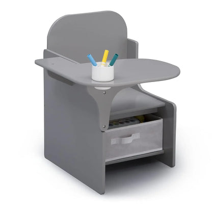 Classic Chair Desk With Storage Bin for Children Room
