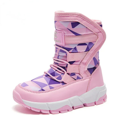 -30 Degree Kids Thick Mid Warm Waterproof Non-slip Boots childrensterritory