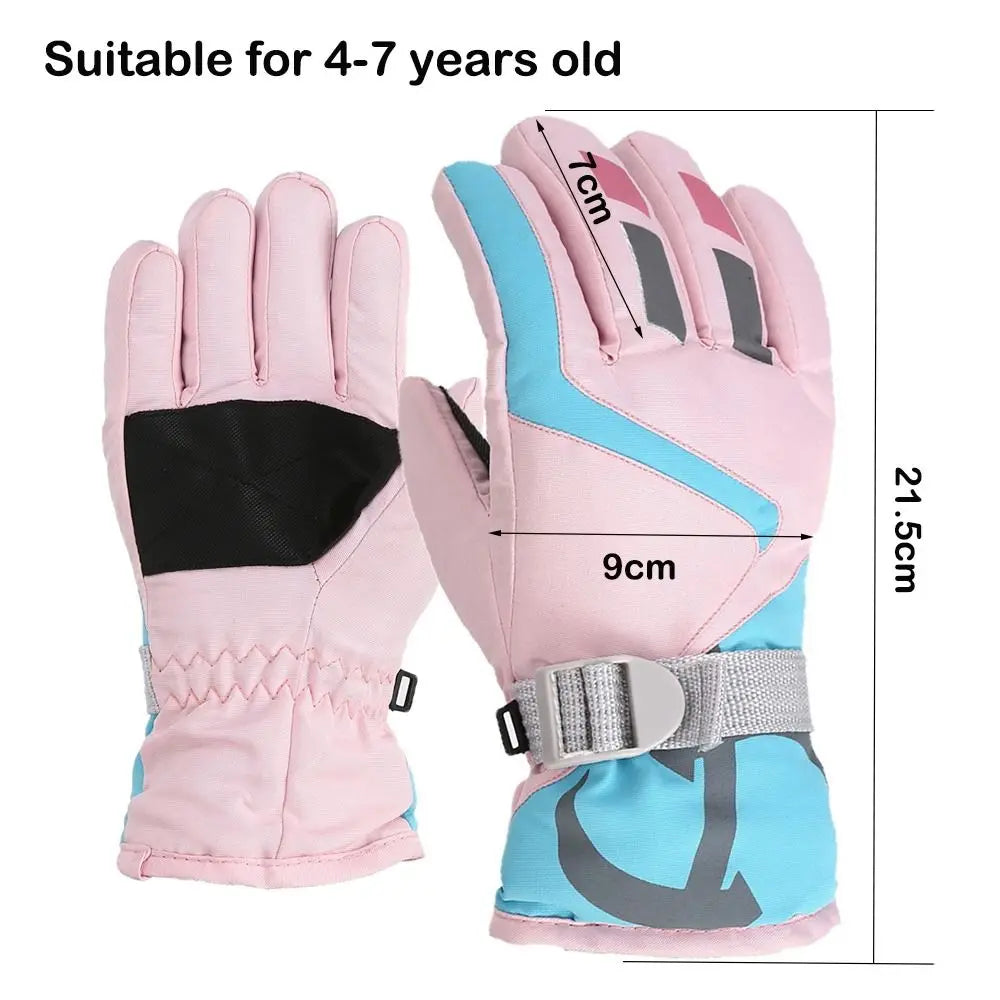 Cartoon Animal Design Children Thick Warm Ski Mitten