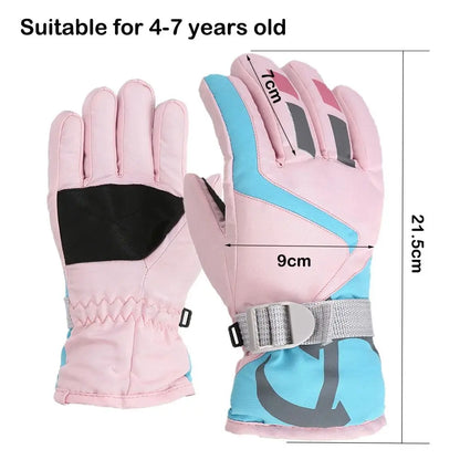Cartoon Animal Design Children Thick Warm Ski Mitten