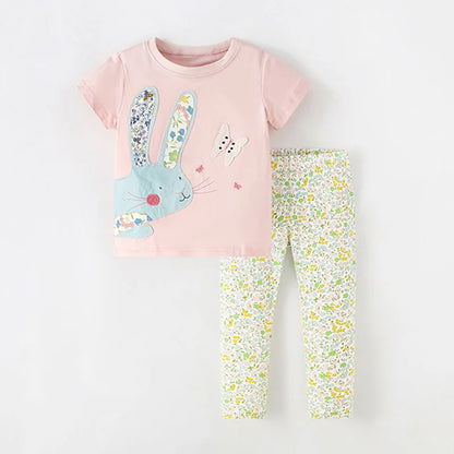 Half-Sleeves Casual Summer Outfits For Girls childrensterritory
