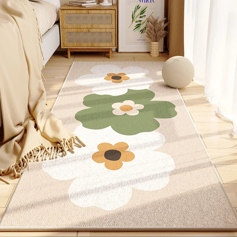 Nordic Cute Flower Girl Rugs for Bedroom, Large Area childrensterritory