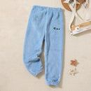 Kids Soft and Comfortable Fabric Solid Color Winter Pants childrensterritory