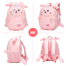 Rabbit Pattern Kids School Backpack Luggage Bag