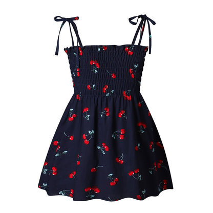 Kids Girl Sleeveless Floral Sling Summer Dresses childrensterritory