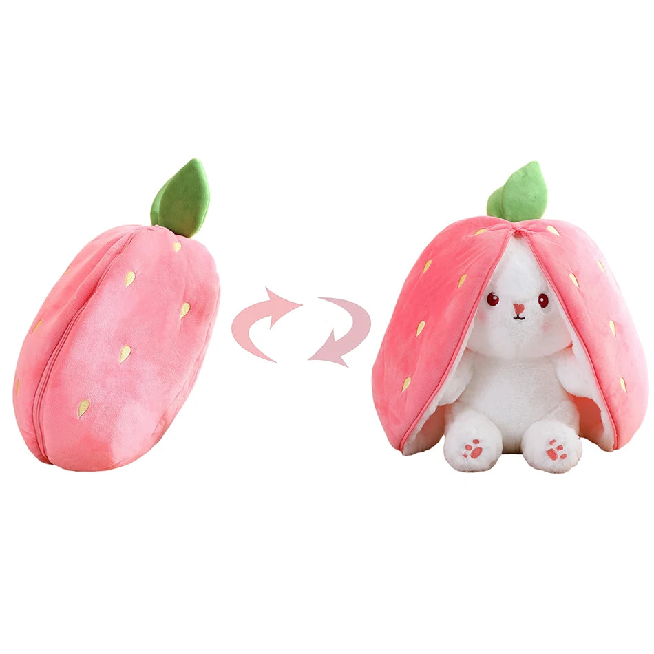 18cm Cute Strawberry Rabbit Stuffed Toys childrensterritory
