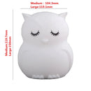 Rechargeable Owl LED Night Light in 9 Colors for Kids Room childrensterritory