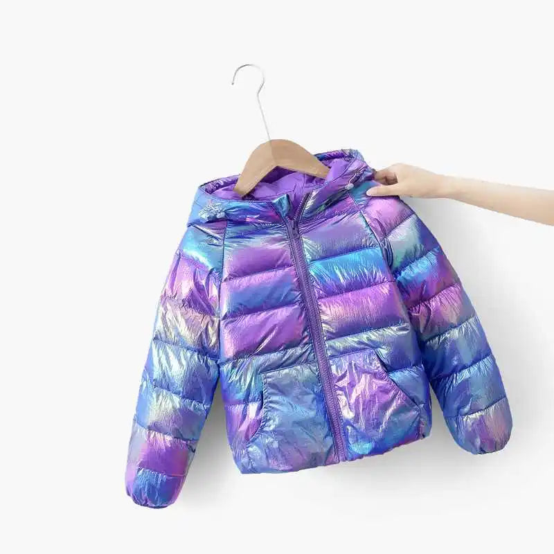 Colorful, Bright Hooded Duck Down Jackets for Babies and Kids childrensterritory