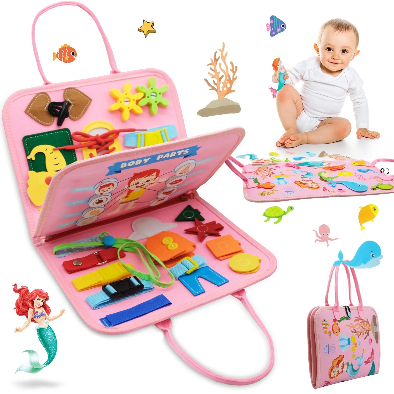 Busy Board for Fine Motor Skills | Montessori Toys for Toddler childrensterritory