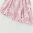 Kids Girls Soft Cotton Cartoon Print Summer Casual Dress