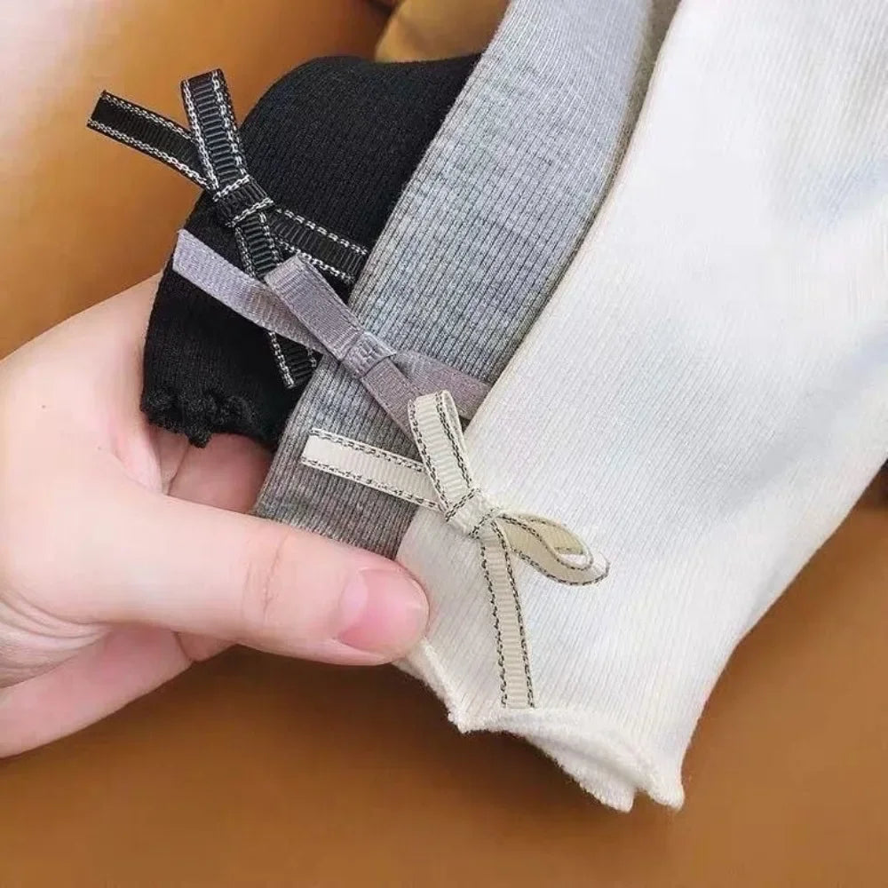 Kids Girls Solid Color Thin Simple and Versatile Leggings