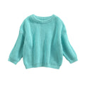 Baby Boys Girls Solid Color Long Sleeve Knit Sweaters childrensterritory