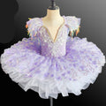 Kids Girls Sequins Tassel Modern Ballet Leotard Tutu Dresses childrensterritory