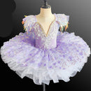 Kids Girls Sequins Tassel Modern Ballet Leotard Tutu Dresses childrensterritory
