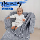 Kids' Foldable Sofa that Turns Into a Lounger with a Blanket