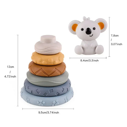 Baby Early Learning Silicone Building Blocks Montessori Toys