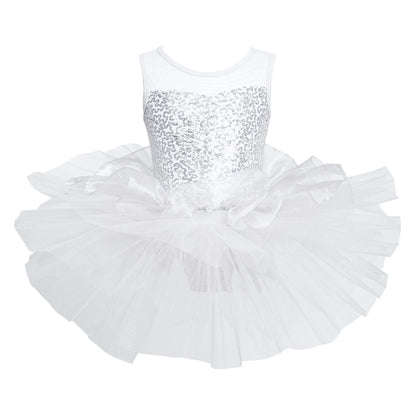 Kids Girls Shiny Sequins Leotards/Dancewear childrensterritory