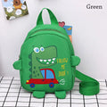Cartoon Dinosaur School Backpacks for Kids Unisex