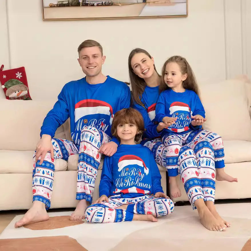 Long Sleeves Christmas Print Family Matching Clothing Set