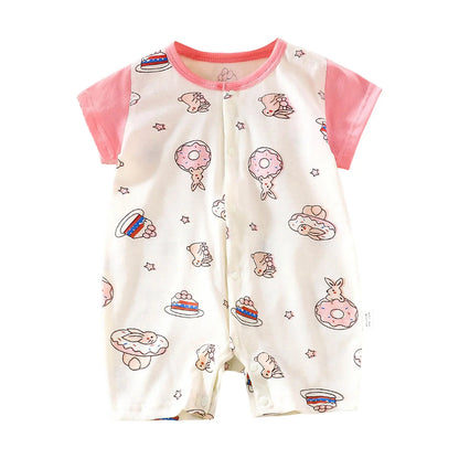 Baby Boys Breathable Stylish Cartoon Romper Sets