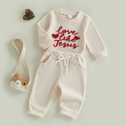 Baby Boys’ Embroidered Winter Casual Outfit Set childrensterritory