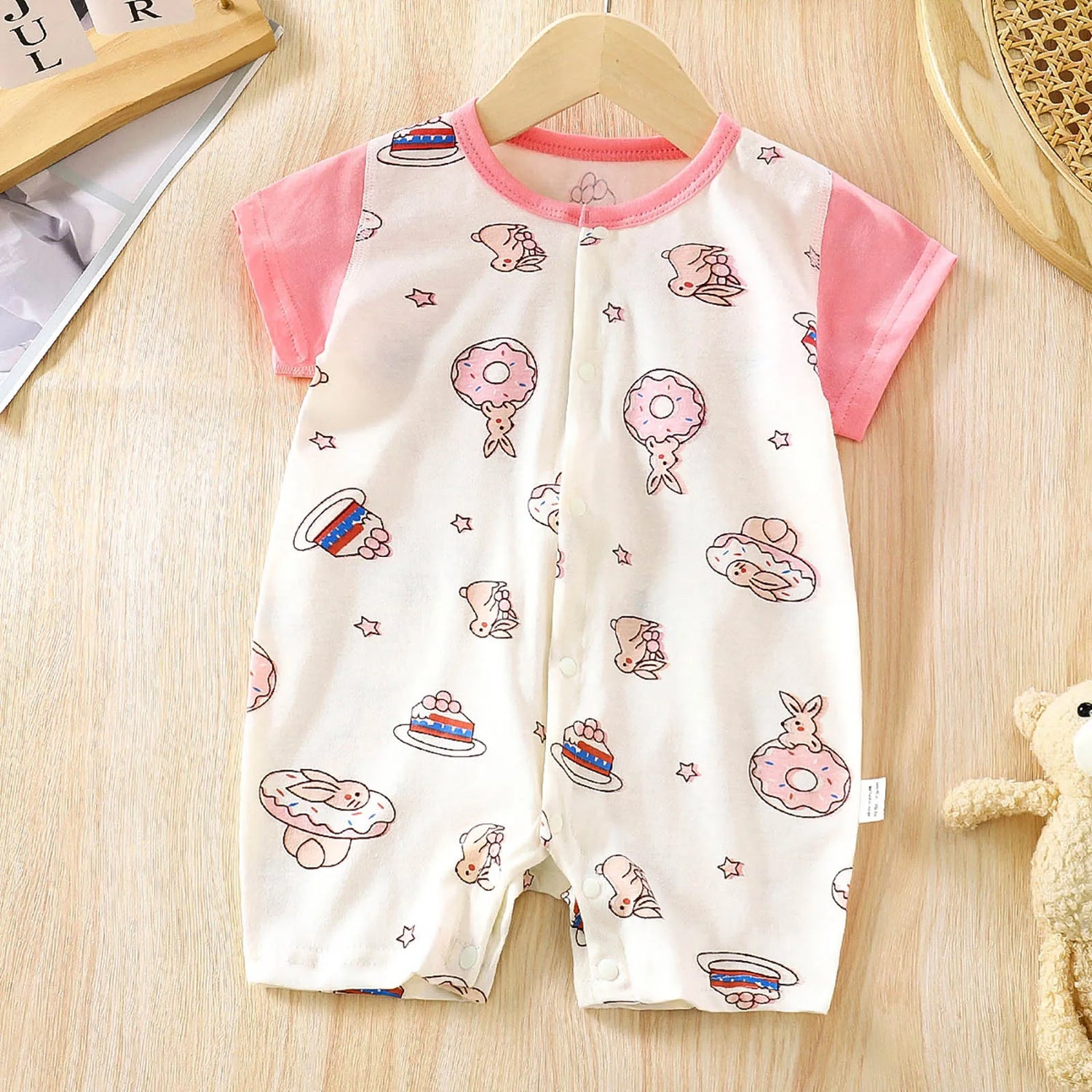 Baby Boys Breathable Stylish Cartoon Romper Sets