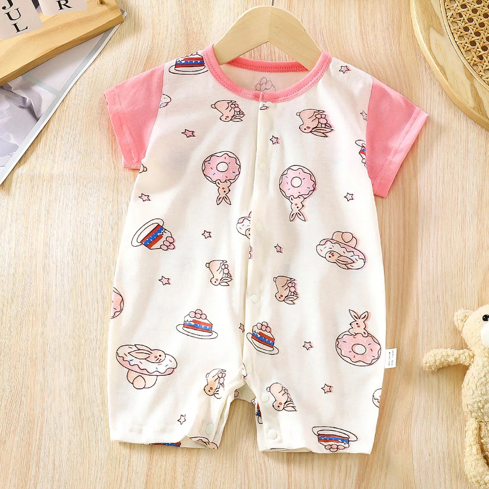 Baby Boys Breathable Stylish Cartoon Romper Sets