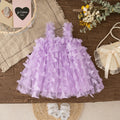 Baby Girls Butterfly Embellished Sweet Princess Dresses