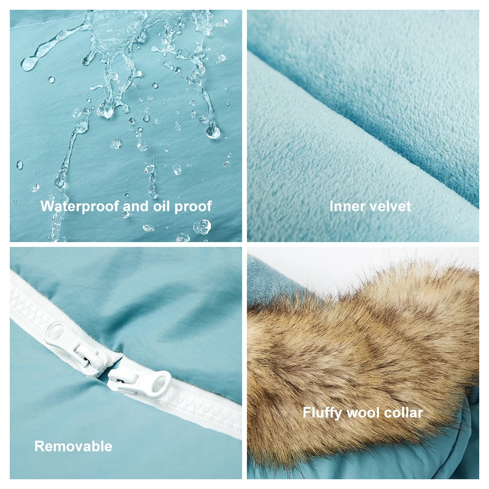Warm and Thick Baby Stroller Footmuff for the Winter
