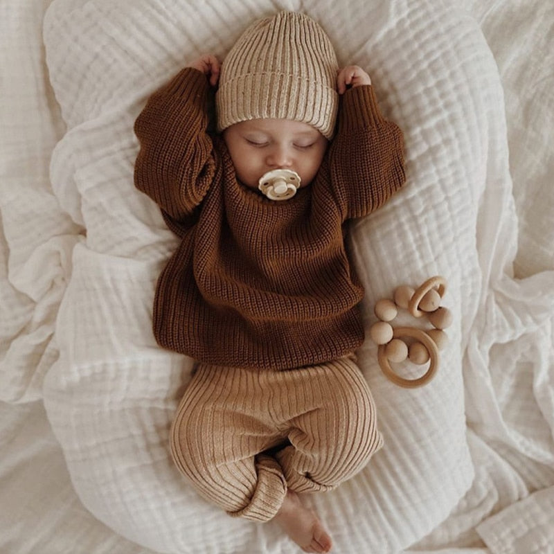Baby/Kids Loose Round Neck Knitted Sweater Pullover childrensterritory