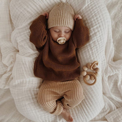 Baby/Kids Loose Round Neck Knitted Sweater Pullover childrensterritory