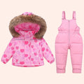 Kids' Long-Sleeved Winter Hooded Snowsuit childrensterritory