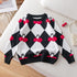 Kids Round Neck Christmas Design Warm Sweater childrensterritory