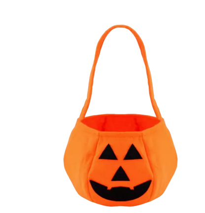 Kids Girls Fancy Cosplay Dresses for Halloween with Pumpkin Bag