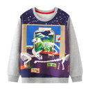 Kids' Boys' Luminous Cartoon Dinosaurs Design T-shirt