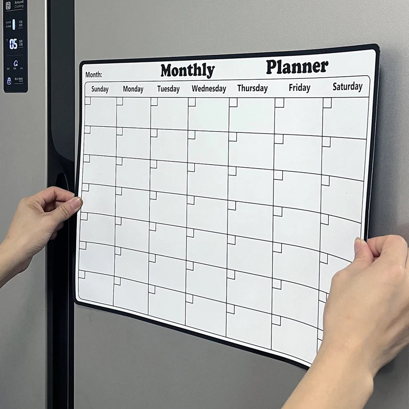 Magnetic Monthly Planner Refrigerator Whiteboard