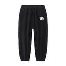 Elastic Waist Solid Color Children Cotton Trousers For Boys Girls