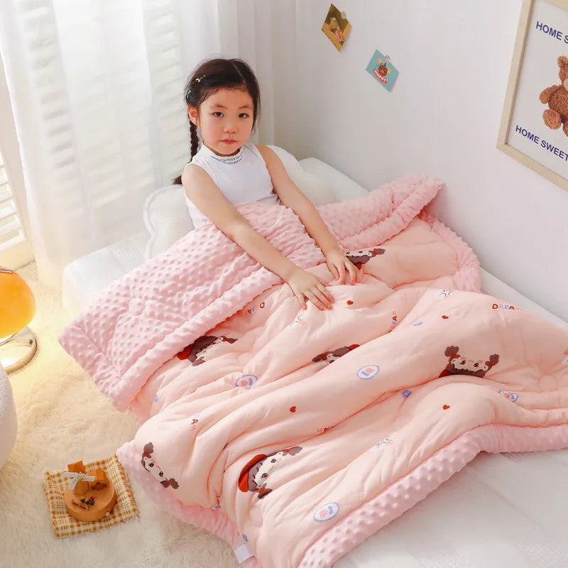 Soft Breathable Warm Baby Thick Quilted Blanket