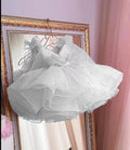 Kids Girls Pearls Decorating Puffy Wedding/Birthday Party Dresses childrensterritory