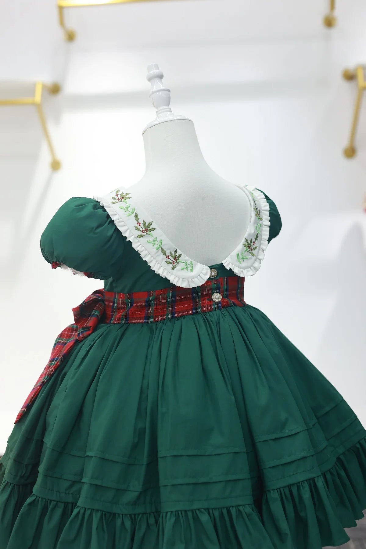 Girls' Half-Sleeves Bowknot Design Party Dresses childrensterritory