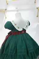 Girls' Half-Sleeves Bowknot Design Party Dresses childrensterritory